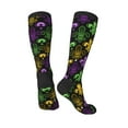 thumbnail image 4 of Balery Mardi Gras1 Fun Novelty Socks Men'S Women'S Crew Socks Funny Crazy Novelty Socks Quirky And Cool Socks, 4 of 9