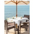thumbnail image 3 of Outdoor Tablecloth with Umbrella Hole for Patio/Picnic/Party/Camping, Sage Green Eucalyptus Leaves Waterproof Table Cloth Square Cover Washable, Spring Summer Country Plants (54"x 54"), 3 of 8