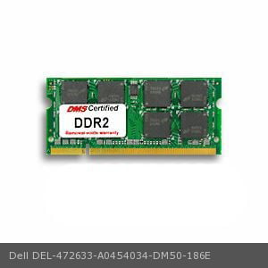 DMS DMS Data Memory Systems Replacement for Dell A0454034 XPS M1210 1GB eRAM Memory 200 Pin DDR2-533 PC2-4200 128x64 CL4 1.8V SODIMM