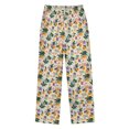 thumbnail image 2 of Wobogo Orange Branch Pattern Long Pajama Pants Bottoms Soft Sleepwear with Pockets, 2 of 9