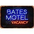 thumbnail image 1 of Placa Metal Vintage Motel Pintura Hierro Rectangular Barra Pared 30x20cm, 1 of 9