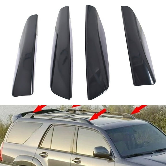 4-Pcs Car Cross Bar Roof Luggage Rack End Covers Compatible with Toyota 4-Runner (2003-2009)
