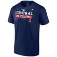 thumbnail image 2 of Men's Fanatics Navy Cleveland Guardians 2022 AL Central Division Champions Locker Room T-Shirt, 2 of 4