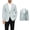 Blue, variant on Men's Ice Silk Slim Fit 1 Button Blazer