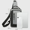 thumbnail image 6 of Stylago Crossbody Sling Backpacks for Men Casual Shoulder Daypack Chest Bags with USB Charger Port for Camping Biking Travel Blue, 6 of 6