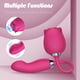 thumbnail image 4 of Vibrador de consolador de juguetes sexuales para adultos, estimulador sexual de rosas para mujeres con consolador multivibrador y vibración para lamer besos, vibradores de juguetes sexuales con rosas, 4 of 9