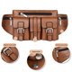 thumbnail image 3 of Bolsas de pecho para hombre Color sólido PU Paquete de cintura de viaje informal Bolsas para teléfono (caqui) Likrtyny Para Estrenar, 3 of 5