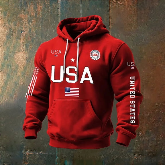 Usa Olympic Apparel American Flag Hoodie 250 Years American Sweatshirt Pullover 250th Patriotic 1776-2026 Hooded Pullover