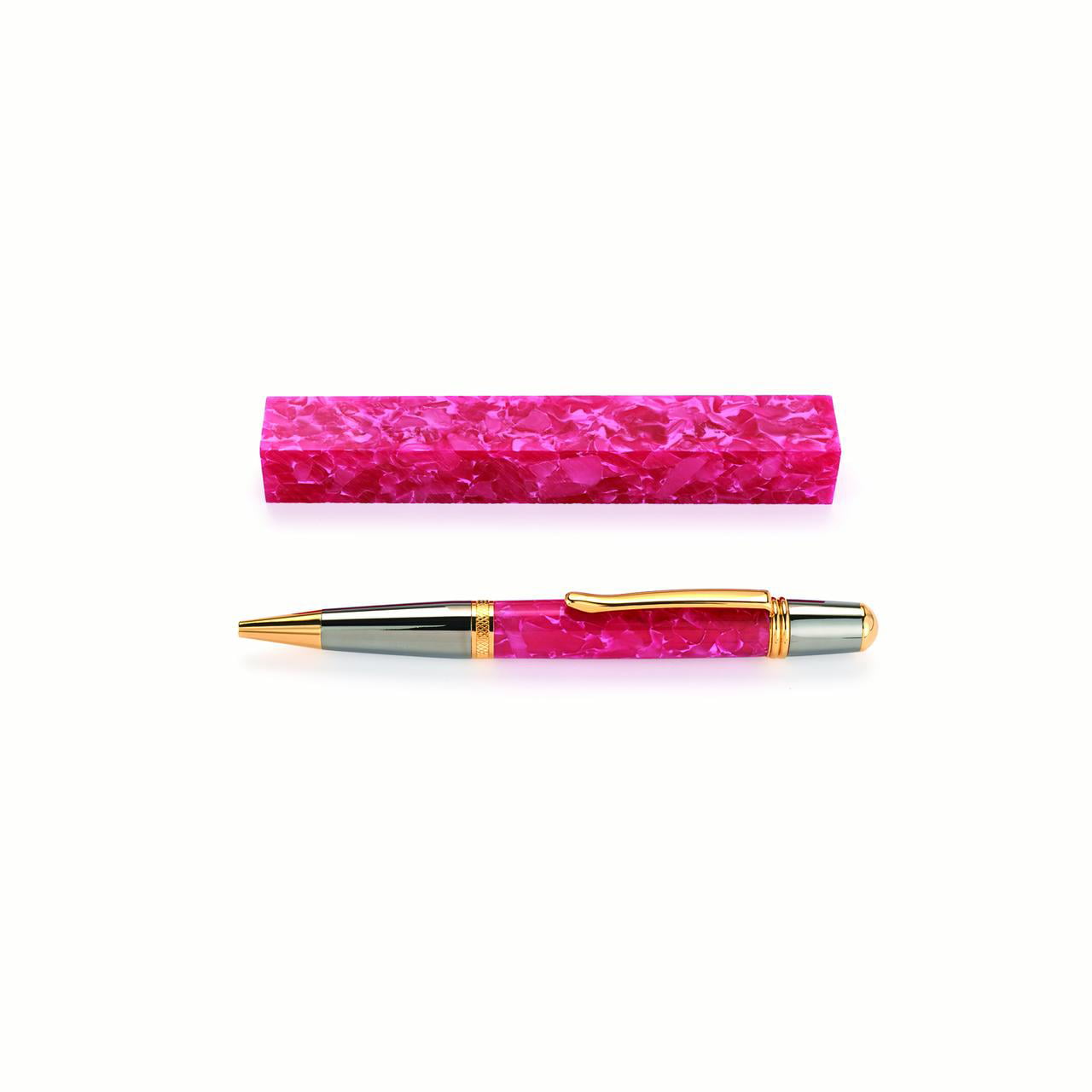 WoodRiver Pink Quartz Acrylic Pen Blank - Walmart.com - Walmart.com How To Get Pen Out Of Quartz