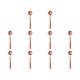 thumbnail image 2 of (C) Sello Cera Laca Fuego Retro Cuchara para Crisol Oro Rosa, 2 of 7