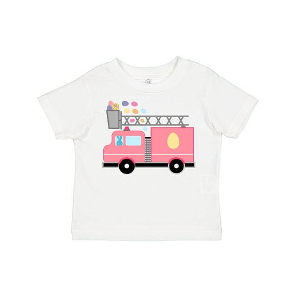 Inktastic Easter Fire Truck Egg Hunt Bunny Boys or Girls Toddler T-Shirt