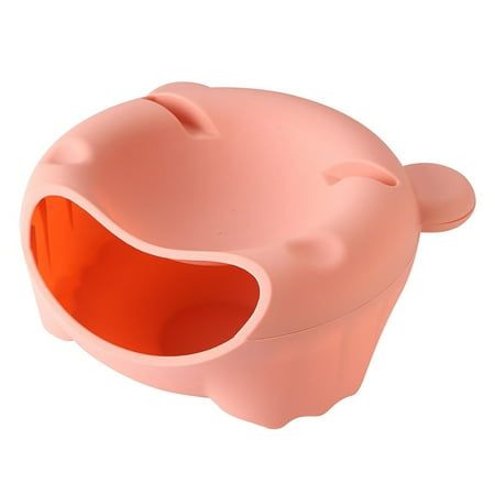 

Huaai Fruit Plate Creative Lazy Fruit Dish Snacks Nut Melon Bowl Double Layer Candy Pink