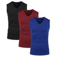 thumbnail image 5 of COOFANDY Mens Gym Workout Tank Tops Sleeveless V Neck T Shirts 3 Pack Muscle Basketball Tee Shirt, 5 of 10