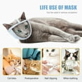 thumbnail image 6 of Cat Silicone Cat Claw Covers Muzzle Set Adjustable Breathable Pet Supplies for Bathing Grooming Trimming, 6 of 8