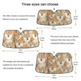 thumbnail image 5 of Dogs Shiba Inu Automotive Front Car Windshield Sun Shade Reflector Foldable for Front Fit for Cars Truck SUVs, 5 of 8