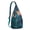 Blue-green, variant on Interstellar Travel Sling Backpack - Black Hole & Galaxy Print Crossbody Bag, Fashionable Water-Resistant Pack