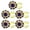 Blue 5pcs, variant on Joernso 5/10 Pcs Rhinestone Button Covers Flower Sleeve Button Covers No Sew Instant Button Clip Button Embellishments for Dress Suit Tux Shirt Tuxedo DIY Accessories
