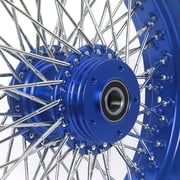 16X3.5 72 Spoked Wheels Rims Hubs Single Disc for Harley Softail Heritage FLSTC