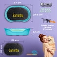 thumbnail image 2 of KE WOOW Cama Chica modelo premium para Perro, Gato, Conejo y otras Mascotas, Cesta de Plástico, Incluye Colchón Doble Cara con funda, lavable y Placa de Identificacion Personalizados, Color Verde Kewoow Cama Plana con colchón personalizado, Chica, 2 of 10