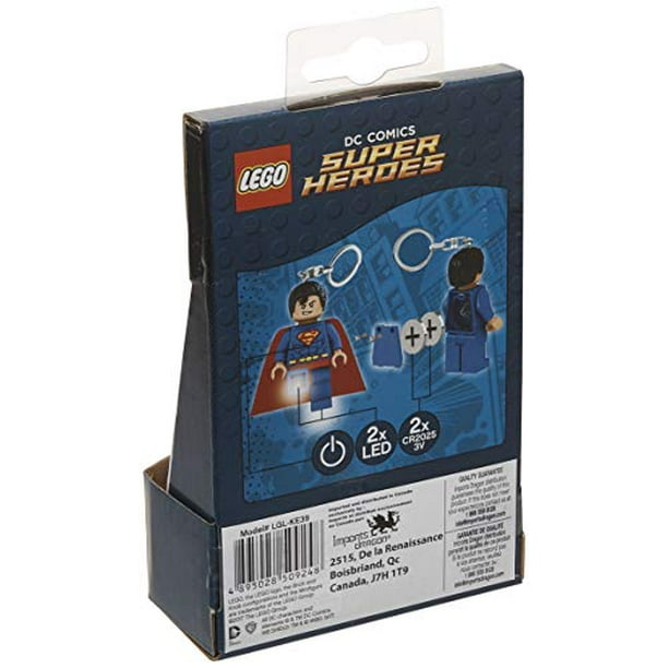 lego dc heroes - superman led key chain flashlight - Walmart.com