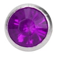 thumbnail image 3 of M Buder Diamantes Acrílicos Decorativos de 8 mm / 0.31 inches con Borde Plateado y Base, Remaches de Cristal Brillante para Manualidades DIY, Ropa, Zapatos y Bolsos, Color Morado, 3 of 8