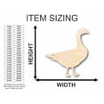 thumbnail image 2 of Unfinished Wood Goose Shape - Animal - Wildlife - Craft - up to 46" DIY 20" / 3/4", 2 of 3