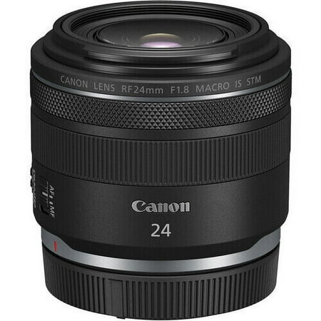 Canon - RF 24mm F1.8 MACRO IS STM Wide Angle Prime Lens for EOS R-Series Cameras - Black