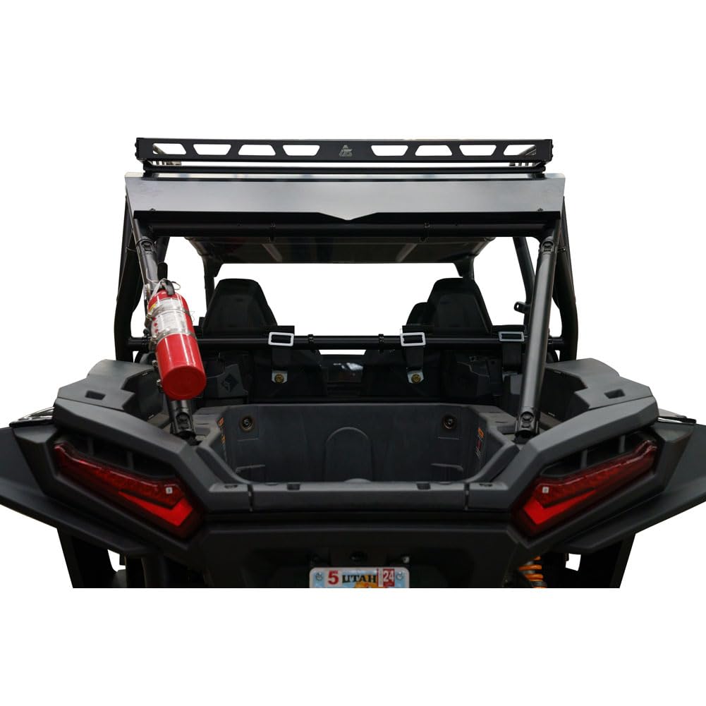 Tusk UTV Polycarb Rear Window Clear - Scratch Resistant - With Speaker Cut Outs For Polaris RZR XP 1000 Premium 2024