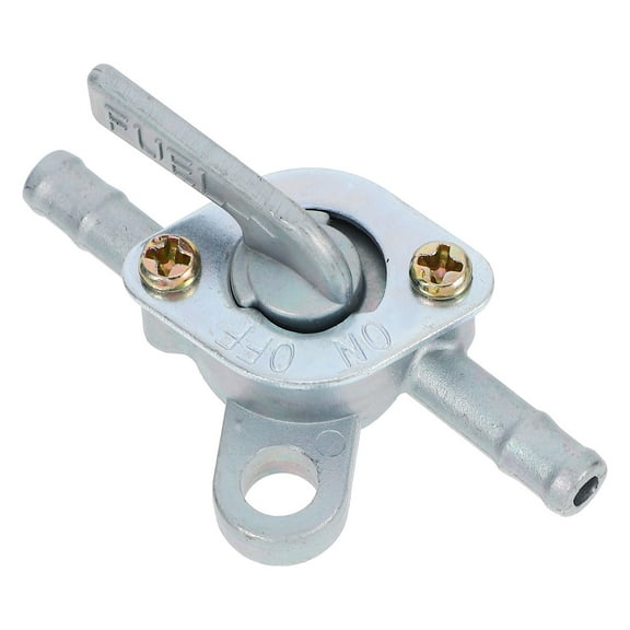 CATIEBYE Inline Aluminum Fuel Tank Valve for Motorcycle Prevents Leakage Durable Silver