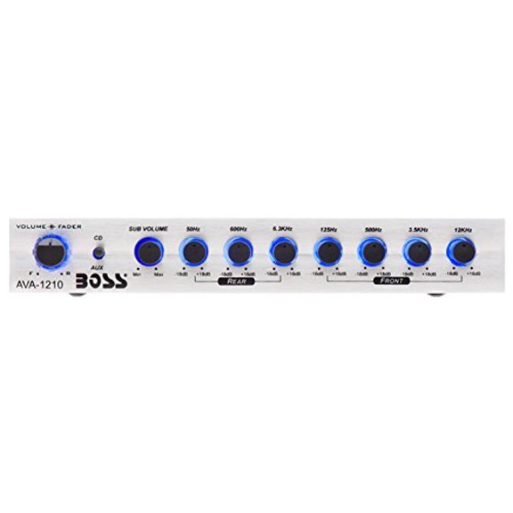 BOSS Audio Systems AVA1210 Ecualizador de auto preamplificador de 7 ba