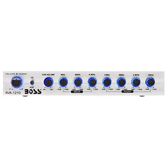 BOSS Audio Systems AVA1210 Ecualizador de auto preamplificador de 7 ba