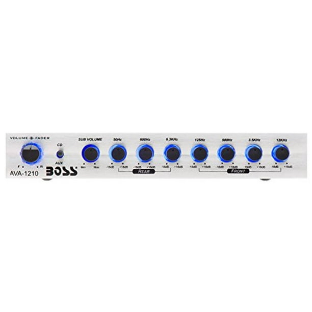 BOSS Audio Systems AVA1210 Ecualizador de auto preamplificador de 7 ba
