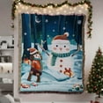 thumbnail image 6 of Virelaxpo Large Christmas Decorative Tapestry Blanket - 130x160cm Red Cotton Fabric for Sofa Cover, Office Nap, and Holiday Decor, Machine Washable and Breathable, 6 of 6