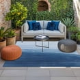 thumbnail image 2 of Blue Ombre Outdoor Rug for Patio/Deck/Porch, Non-Slip Large Area Rug 3 x 5 Ft, Modern Abstract Art Ocean Oil Painting Indoor Outdoor Rugs Washable Area Rugs, Reversible Camping Rug Carpet Runner, 2 of 8