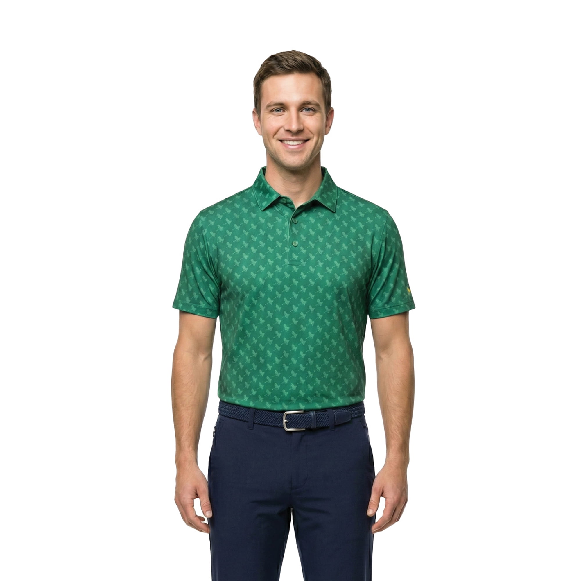 Birdie Bound Men's and Big and Tall Men's Novelty Print Polo Shirt, Sizes XS-4XLT
