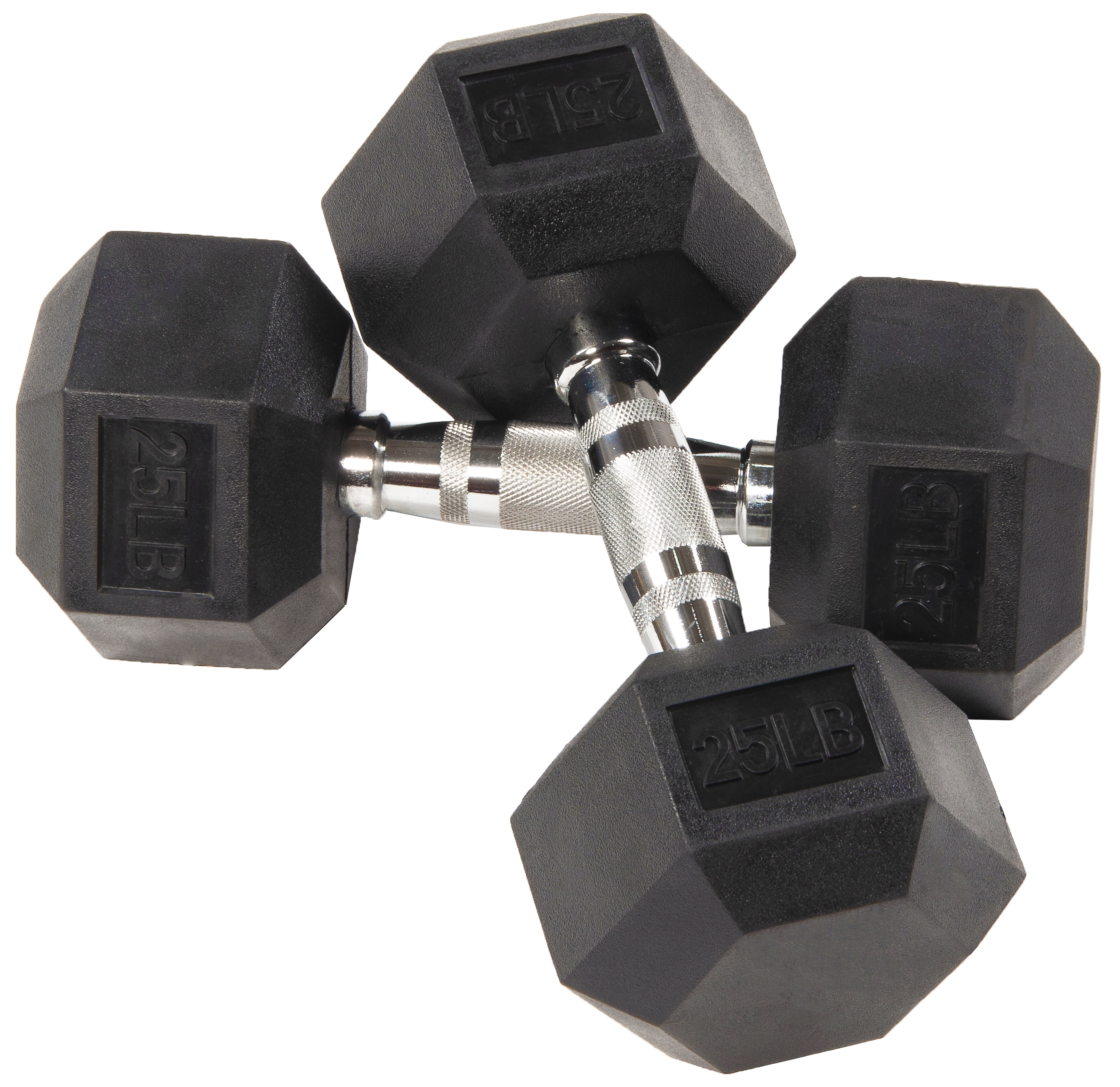DRH25 Rubber Hex Dumbbell 25 LBS Gym SINGLE NEW FREE SHIPPING WEIDER 
