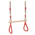 thumbnail image 4 of Columpio de Trapecio Sunnimix con Anillos de Plástico Rojo para Gimnasio, 4 of 5