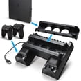 thumbnail image 4 of Vertical Stand with Cooling Fan Dual Controllers for PS4 PS4 Slim PS4 Pro Console, 4 of 7
