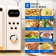 thumbnail image 6 of Mainstays 0.7 Cu ft Retro Countertop Microwave Oven , 700 Watts, Vanilla Dream, New, 6 of 10