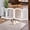 White, variant on Solid Acacia Wood Dog Gate, Expanded Wide 81 Inches, Freestanding Dog Gate Indoor, Foldable 4 Panels with 2 Support Legs, Ideal for Doorway, Kitchen, Hall, Stairs, Pet securety, Ebony Color