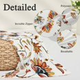 thumbnail image 2 of Spring Floral Pillow Covers, Linen Long Throw Pillow Case, Summer Botanical Flowers Vintage Birds Holiday Pillow Protector Decorative Cushion Cover for Living Room/Bedroom 20" x 26", 2 of 8