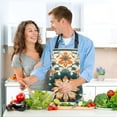 thumbnail image 6 of Mandala Flower 5 Pcs Kitchen Set Heat Resistant Oven Mitts and Non-Slip Pot Holders with Adjustable Cooking Apron, 6 of 6