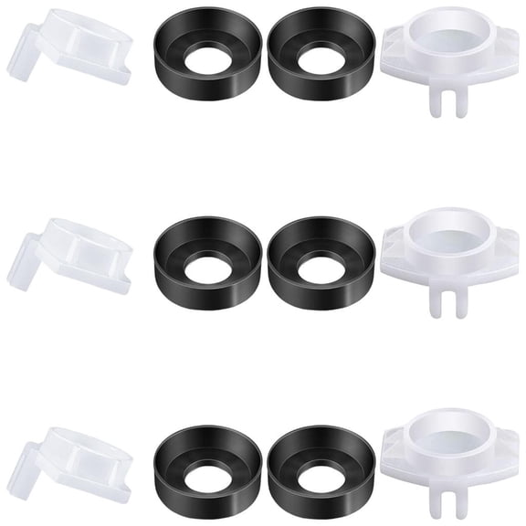 6Pcs Shower Tub Faucet Seal Replacement Set Leakproof Diverter Gate Repair Parts
