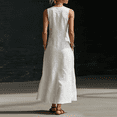 thumbnail image 4 of HAJWOH Graduation Dress for Women Elegant Grad Dress Fashion Mini Dresses Casual Vacation Dresses Halter Dresses Club Dresses White XL, 4 of 5