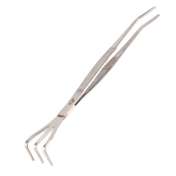 Rastrillo y pinzas para raíces de bonsái 2 en 1 Sincero Acero inoxidable Plata 22 cm