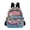 Skeleton Relaxing on Swimming Ring, variant on JIALIOU Mini Backpack Purse for Women Quilted Casual Daypack Small Travel Shoulder Bag, Cute Cat with Overalls