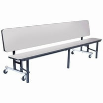 National Public Seating Convertible Bench Table,34 in H,Gray CBG96-MDPEPC-GYGY