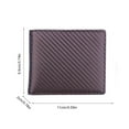 thumbnail image 3 of Carbon Fiber Pattern PU Leather Fiber Pattern Bifold Short Wallet for Men Small Wallets Thin Slim Card Purse Money Bags, 3 of 4