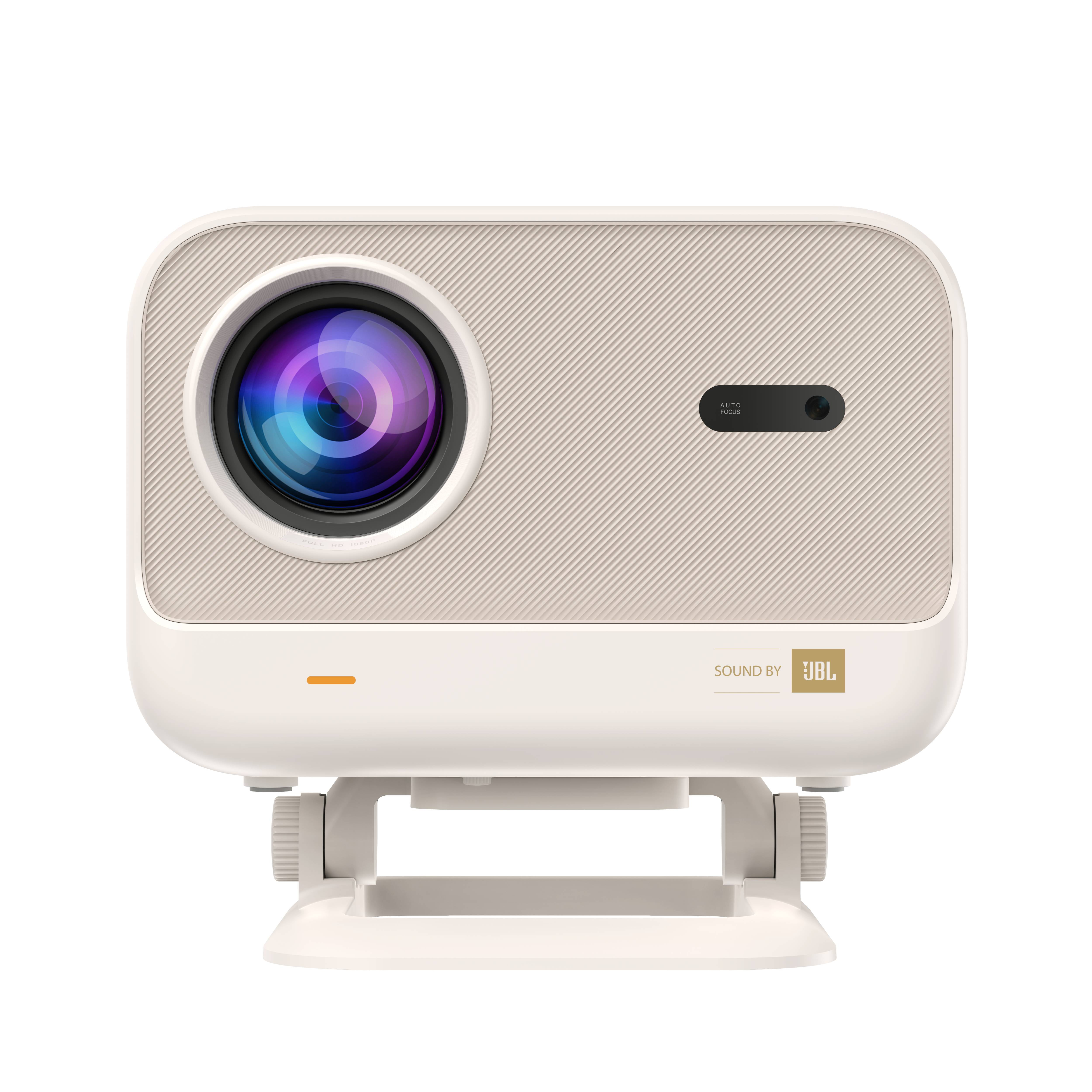 Yaber L2 Plus 1080P Projector, 460 ISO, JBL Speakers with Dolby Audio, Auto Focus & Auto Keystone, WiFi 6 Bluetooth Projector, Home Theater Projector, Cream