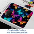 thumbnail image 6 of Colorful Butterflies Square Mouse Pads for Wireless Mouse Small Office Computer Mousepad for Desk Laptop with Non-Slip Rubber Base Mouse Mat, 8.3x9.8in, 6 of 7